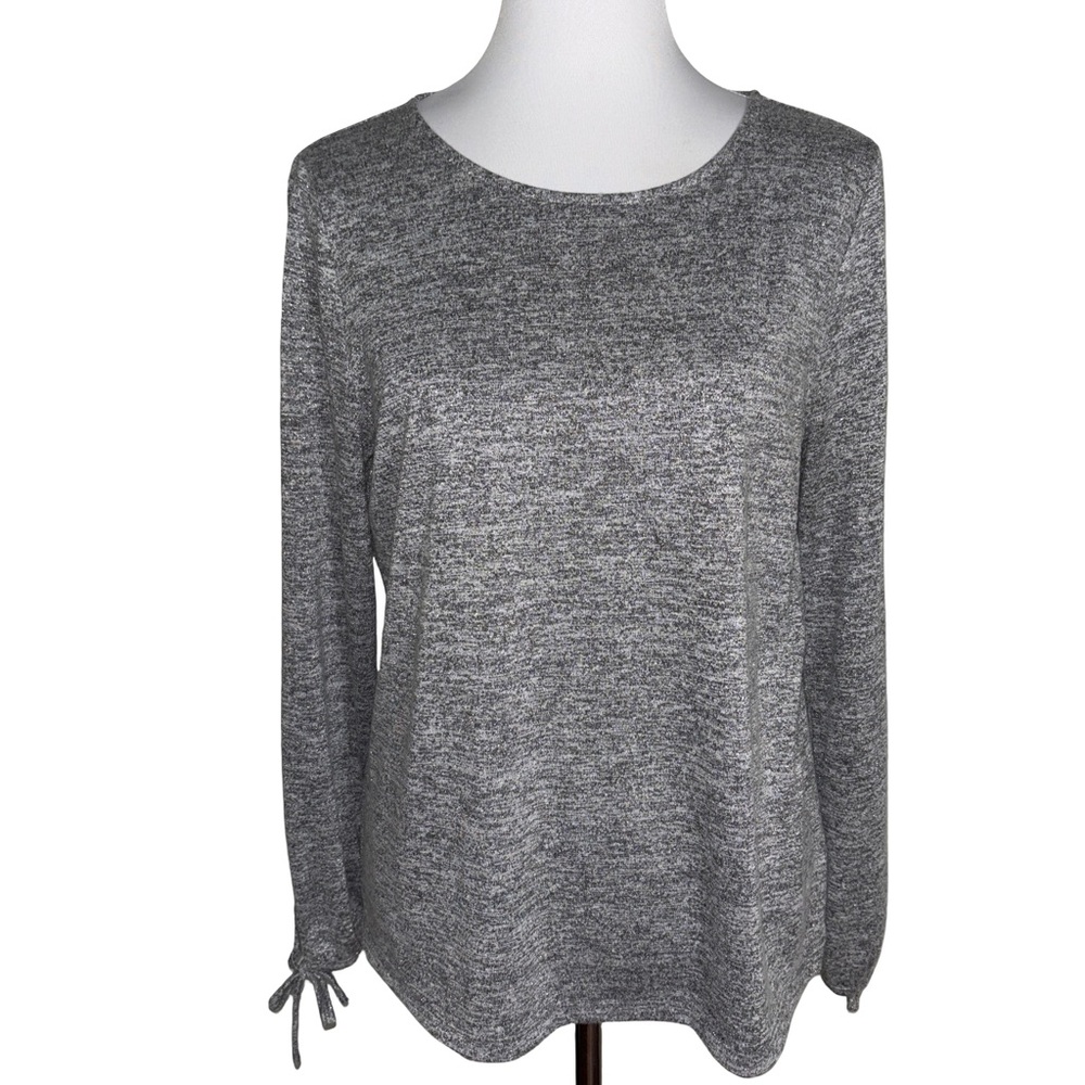 Talbots Heather Gray Long Sleeve Top